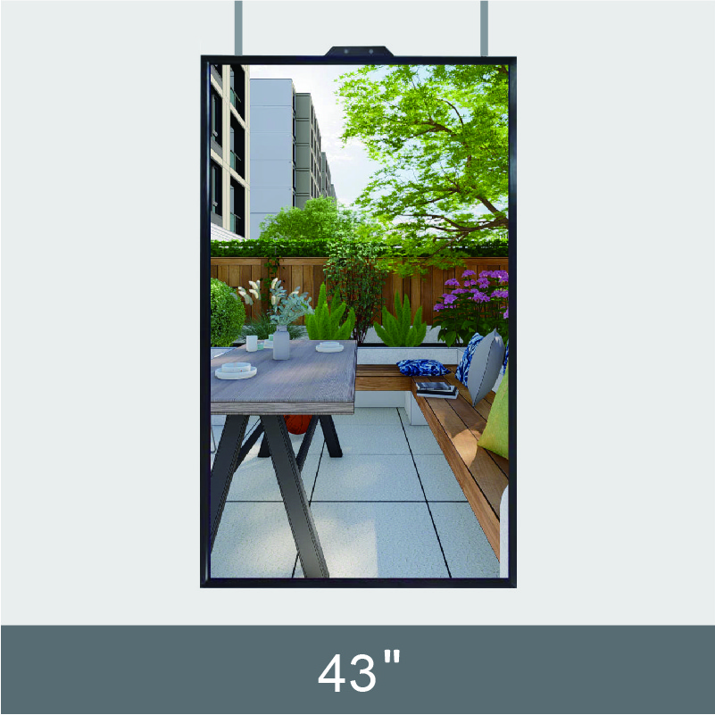 43” shop window Ad Display D236-1 Series