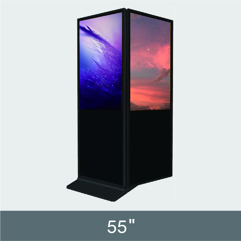55” Floor Standing Ad Display F193-1 Series